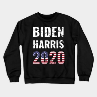 Biden Harris 2020 Election Vote for American President Distress Design Crewneck Sweatshirt